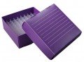 Heathrow Scientific HS120373 True North Freezer Box, 81 Wells, Purple-