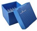Heathrow Scientific HS120392 True North Freezer Box, 36 Wells, Blue-