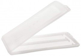 Heathrow Scientific HS15983B Plastic 2-Place Slide Mailer, 93 x 68 x 5mm, Natural-