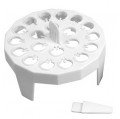 Heathrow Scientific HS2134A Floating Microtube Rack, 20, White-