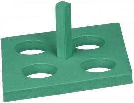 Heathrow Scientific HS2165A Floating Foam Tube Rack, 6.4 x 5.3 x 2.5&amp;quot;-
