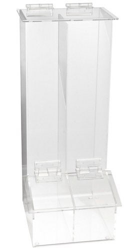 Heathrow Scientific HS23402 Two Compartment Workstation Dispensing Bin-