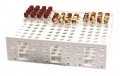 Heathrow Scientific HS24323E Mega Rack Clinical Tube Rack, 10mL-