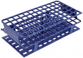 Heathrow Scientific HS27512B OneRack Test Tube Rack, 16 mm, Blue, 8pk-