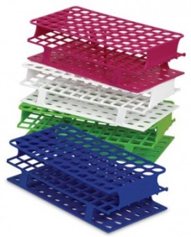 Heathrow Scientific HS27512C OneRack Test Tube Rack, 16 mm, Green, 8pk-