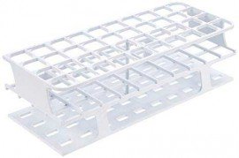 Heathrow Scientific HS27514A OneRack Test Tube Rack, 25 mm, White, 8pk-