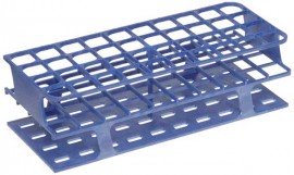 Heathrow Scientific HS27514B OneRack Test Tube Rack, 25 mm, Blue, 8pk-