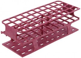 Heathrow Scientific HS27514D OneRack Test Tube Rack, 25 mm, Magenta, 8pk-