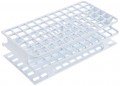 Heathrow Scientific HS27551A OneRack Test Tube Rack, 13 mm, White, 8pk-