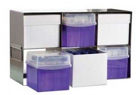 Heathrow Scientific HS28622 True North Upright Freezer Rack, 2 x 3 Steel, 5&amp;quot;-