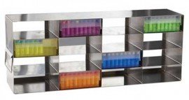Heathrow Scientific HS2862HB True North Upright Freezer Rack, 5 x 4 Steel, 2&amp;quot;-