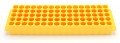 Heathrow Scientific HS29025E Microtube Racks 80-Well, Yellow-
