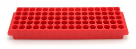 Heathrow Scientific HS29025J Microtube Racks 80-Well, Red-
