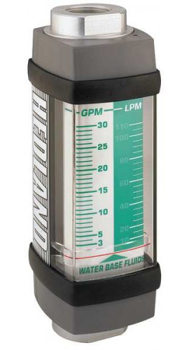 Hedland H813A-150 Variable Area Water-Based Fluid Flow Meter, 1&amp;frac14;&amp;quot; NPT, 10 to 150 GPM-