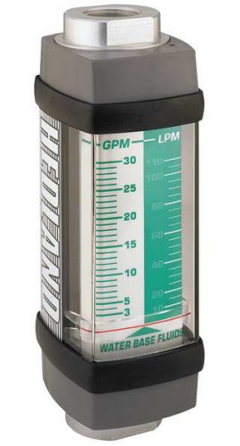 Hedland H913A-180 Variable Area Water-Based Fluid Flow Meter, 3&amp;quot; NPT, 20 to 180 GPM-
