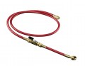 Hilmor 1839140 H60BVR Hose with Ball Valve Extensions, red, 60 x 1/4"-