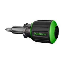 Hilmor 1891351 MTS 6 in 1 Stubby Multi Tool with rubber handle grip, 3/16 to 5/16&quot;-