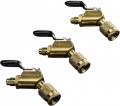 Hilmor 1935915 BVES Ball Valve Ends, 1/4&quot;, 3-pack-