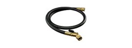 Hilmor 1935918 Black Vacuum Hose with ball valve end, 48&amp;quot;-