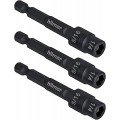 Hilmor 1937881 Reversible Magnetic Nut Driver, 2-3/4", 3-pack-
