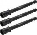 Hilmor 1937882 Reversible Magnetic Nut Driver, 4", 3-pack-
