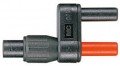 Hioki 9704 Conversion Adapter, Female BNC/Male Banana Plug-