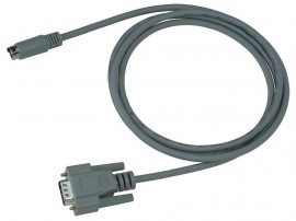 Hioki 9721 Mini DIN 9-Pin-to-D-Sub 9-Pin RS-232C Cable, 4.92ft-