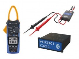 Hioki CM4375-93 AC/DC Clamp Meter Solar Set with wireless adapter and DC high voltage probe, 1000 A AC/DC, 2000 V DC-