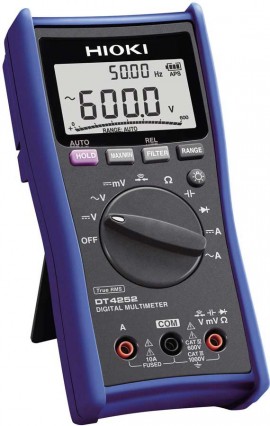 Hioki DT4252 Digital Multimeter, 10 A, Direct Input-
