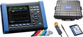 Hioki PQ3100-03/100 KIT Power Quality Analyzer Kit with 3 x 100 Amp AC flex clamp current sensors-