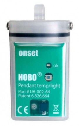 Onset HOBO UA-002-64 Pendant Temperature/Light Data Logger, 64 KB-