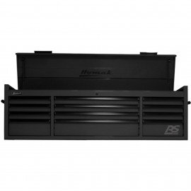 Homak BK02072120 RS Pro Series Top Chest, 72", 12-drawer, black-