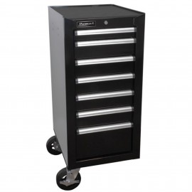 Homak H2Pro Series Side Cabinet with 7 drawers , 18&amp;quot;, black-