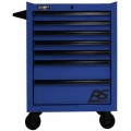 Homak BL04027770 Roller Cabinet, 7-Drawer, blue-