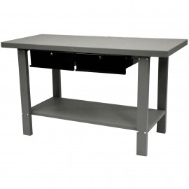 Homak GW00550170 Steel Workbench, 59", 2-drawer-
