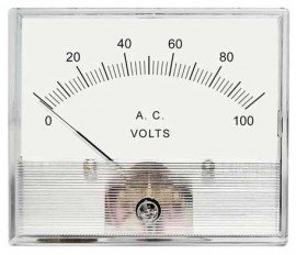 Hoyt 2036 AC Voltmeter with AC repulsion, 3.5&amp;quot;, 0 to 100 V AC-