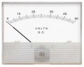 Hoyt 2060 DC Voltmeter with a DC moving coil, 6&amp;quot;, 0 to 50 MV DC-
