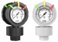 Icon Process Controls 2VU-PP-0-60 Plastic Gauge and Isolator, 2 &amp;#189;in Display, PP Body, 60psi-