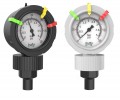 Icon Process Controls BAG-PP-0-30 3&quot; Pressure Gauge and Isolator with teflon diaphragm, PP, 1/2&quot; FNPT, 0 to 30 psi-