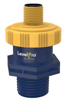 Icon Process Controls LP50-PP-M-0-100 Inline Pressure Transmitter with ceramic diaphragm, PP, 1/2&quot; MNPT, 0 to 100 psi-