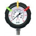 Icon Process Controls OBS-GO Series Pressure Gauge, 0 to 100 psi, 2.5&amp;quot; dial, &amp;frac14;&amp;quot; FNPT back, PP housing-