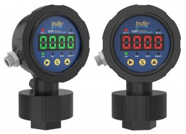 Icon Process Controls OBS-LE-PP-M Digital LED Pressure Gauge and Isolator with teflon diaphragm, PP, 1/2&quot; MNPT, 0 to 145 psi-