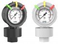 Icon Process Controls OBS-PF-0-100-M 2-1/2&quot; Pressure Gauge and Isolator with teflon diaphragm, PVDF, 1/2&quot; MNPT, 0 to 100 psi-