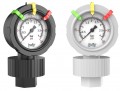 Icon Process Controls OBS-PF-0-60-M 2-1/2&quot; Pressure Gauge and Isolator with teflon diaphragm, PVDF, 1/2&quot; MNPT, 0 to 60 psi-