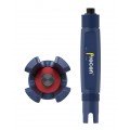 Icon Process Controls P14F-P-D-F-M P14F Series pH Sensor, Nexus® solid reference junction, PP Material, 4-wire (for ProCon® display) Output, PT 1000, Flat, M12 Connection + 5m Cable, 3/4&#039;&#039; NPT-