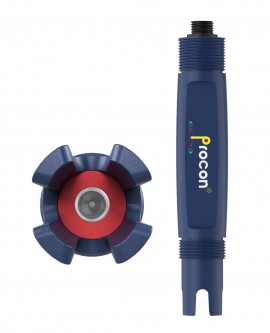 Icon Process Controls P14P-P-D-1-B-M P14P Series pH Sensor, Nexus® solid reference junction, PP Material, 4-wire (for ProCon® display) Output, PT 1000, Bulb, M12 Connection + 5m Cable, 3/4&#039;&#039; NPT-