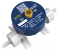 Icon Process Controls PP-W-03H-PP Truflo Propulse 2 Turbine Flow Meter, 3/16" Hose Barb, Propulse 2 Turbine Flow Meter, PP Material, Viton Seals, M12, NPN, PNP Pulse Output, 24VDC, Blind-