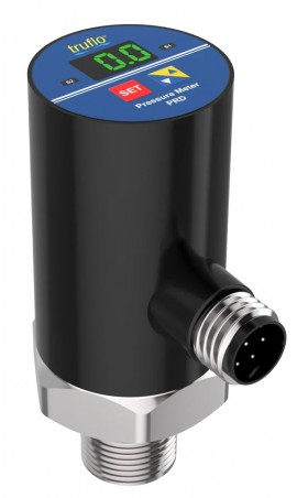 Icon Process Controls PRD-X-PP-M-010 Inline Pressure Transmitter with ceramic diaphragm, PP, 1/2&quot; MNPT, 0 to 145 psi-