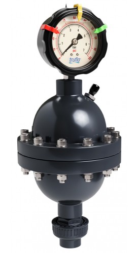 Icon Process Controls PVAB-100 PulsePro PV Series Pulsation Dampener, 1&amp;quot;, PVC-