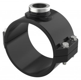 Icon Process Controls SAR140 Truflo TI Insertion Paddle Wheel Flow Meter Fitting, 14' 'PVC Clamp-On Saddle Fittings; Viton Seals, SDR Pipe ONLY-